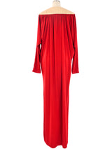 Bill Tice Red Jersey Caftan Dress arcadeshops.com