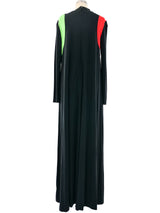 Colorblock Striped Jersey Gown Dress arcadeshops.com