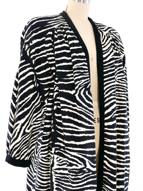 Travilla Ultrasuede Zebra Swing Coat Outerwear arcadeshops.com