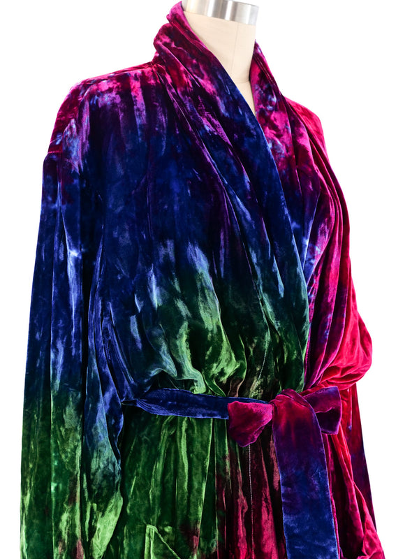Todd Oldham Tie-Dye Velvet Robe Jacket arcadeshops.com