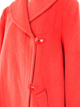 Nina Ricci Orange Cashmere Swing Coat Outerwear arcadeshops.com