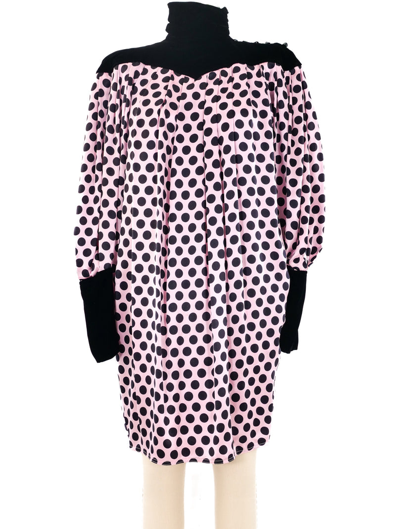 Ungaro Polka Dot Silk Bubble Dress Dress arcadeshops.com