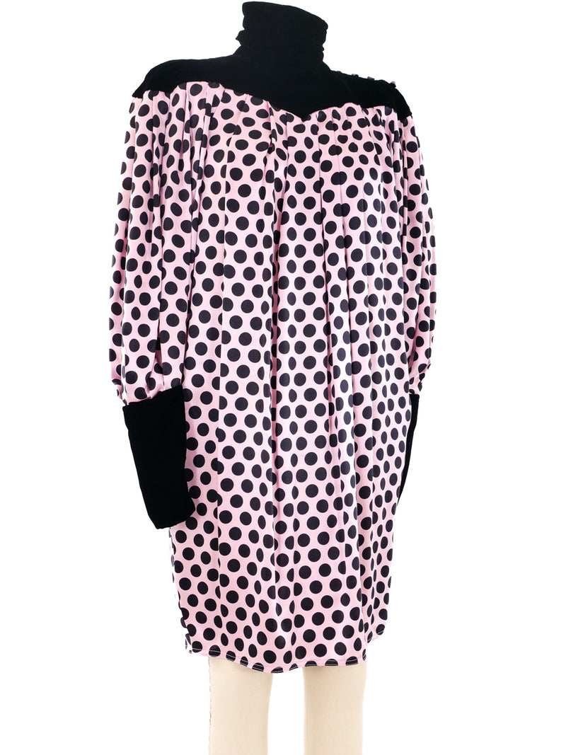 Ungaro Polka Dot Silk Bubble Dress Dress arcadeshops.com