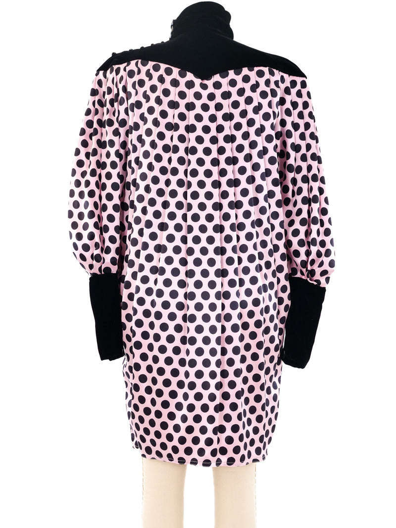 Ungaro Polka Dot Silk Bubble Dress Dress arcadeshops.com