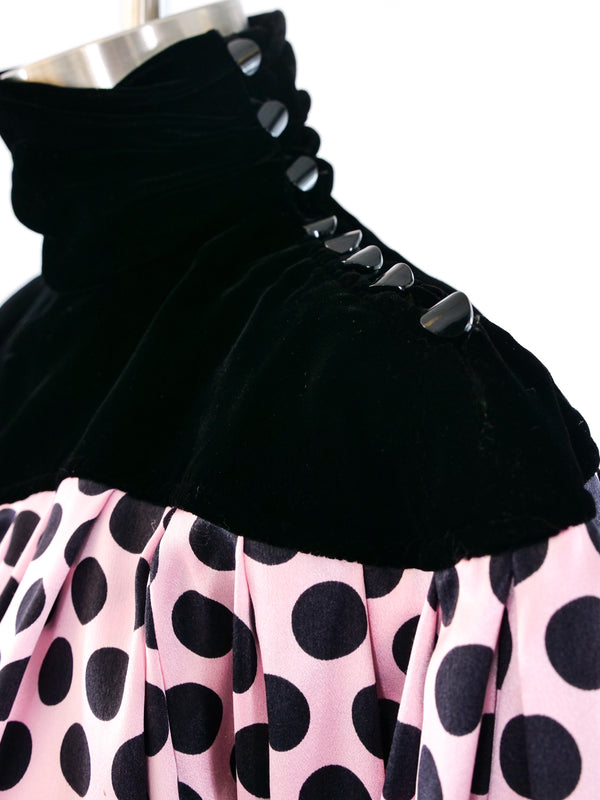 Ungaro Polka Dot Silk Bubble Dress Dress arcadeshops.com