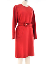 Givenchy Haute Couture Belted Shift Dress Dress arcadeshops.com