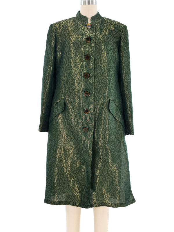 Valentino Floral Brocade Coat Outerwear arcadeshops.com
