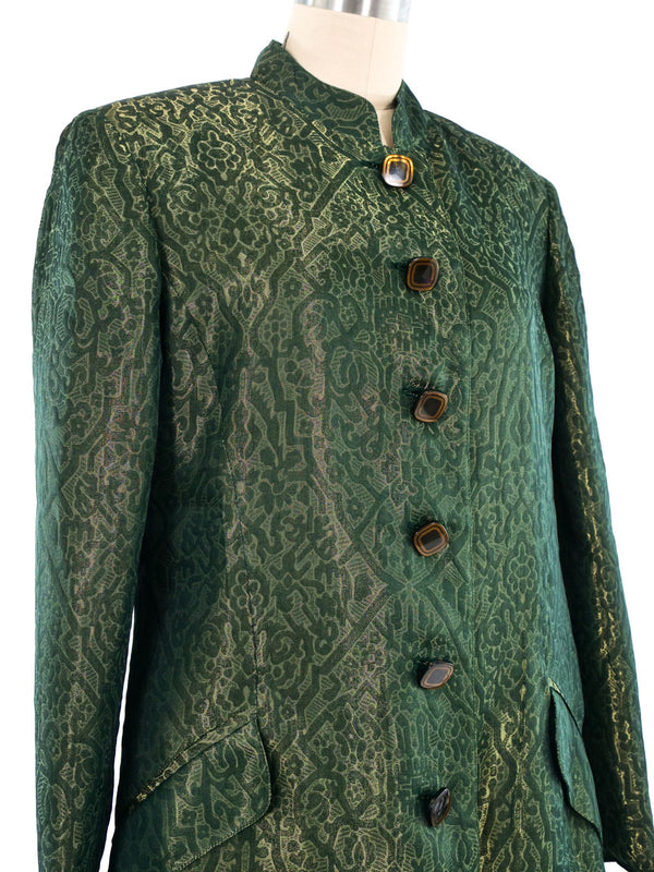 Valentino Floral Brocade Coat Outerwear arcadeshops.com