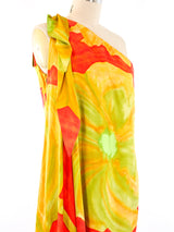 Floral Printed One Shoulder Dress Dress arcadeshops.com