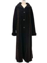 Max Mara Long Brown Alpaca Coat Outerwear arcadeshops.com