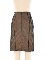 2001 Gucci Illusion Mesh Skirt Bottom arcadeshops.com
