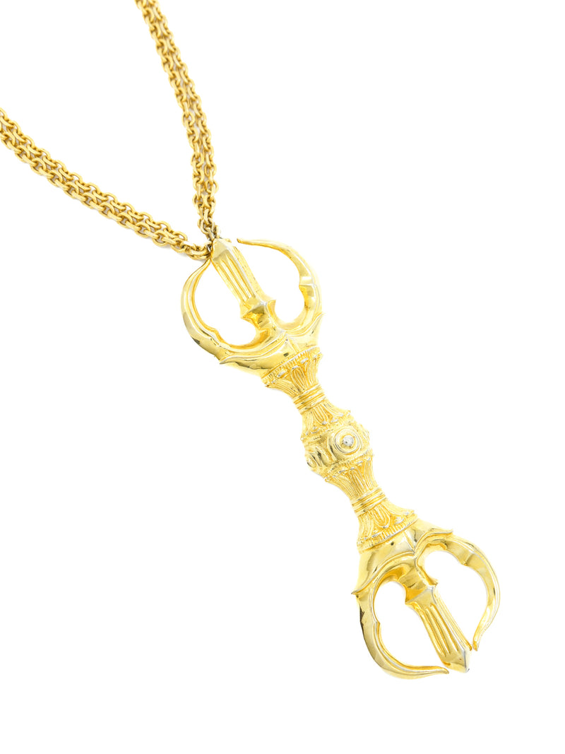 Judith Leiber Goldtone Pendant Necklace Jewelry arcadeshops.com