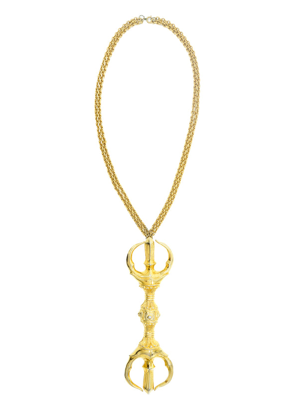 Judith Leiber Goldtone Pendant Necklace Jewelry arcadeshops.com
