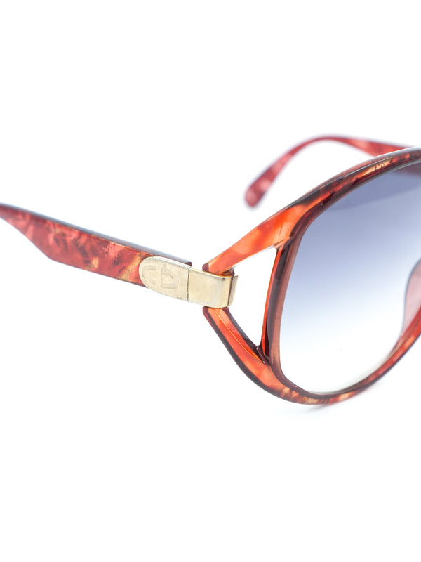 1970's Christian Dior Tortoise Butterfly Sunglasses Accessory arcadeshops.com
