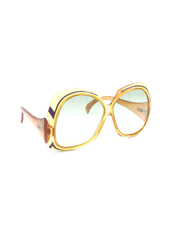 1970's Christian Dior Oversized Amber Sunglasses Accessory arcadeshops.com