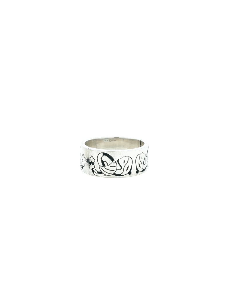 Sterling Silver Hearts and Figures Cuff Jewelry arcadeshops.com