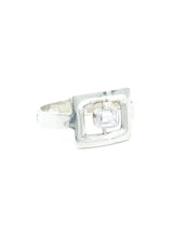 Modernist Sterling Crystal Bracelet Jewelry arcadeshops.com