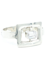 Modernist Sterling Crystal Bracelet Jewelry arcadeshops.com