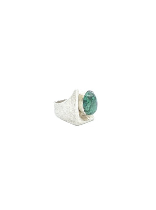 Sterling Silver Malachite Ring Jewelry arcadeshops.com