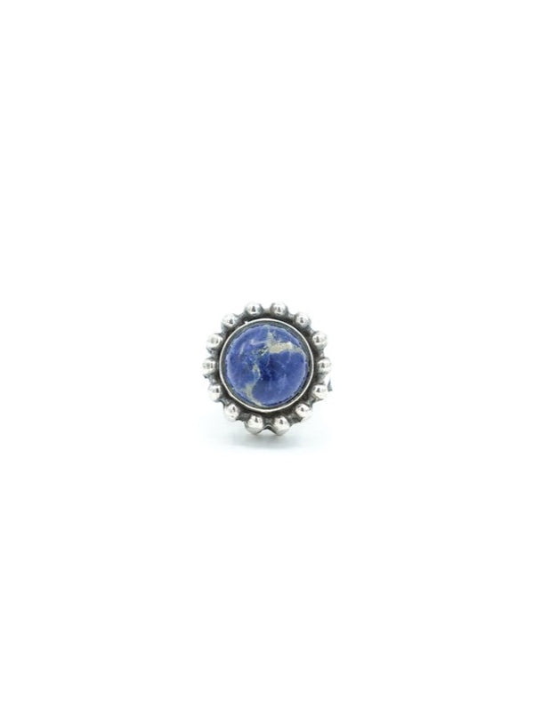 Sterling Silver Sodalite Stone Ring Jewelry arcadeshops.com
