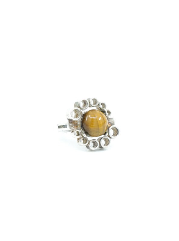 Sterling Silver Tiger's Eye Ring Jewelry arcadeshops.com