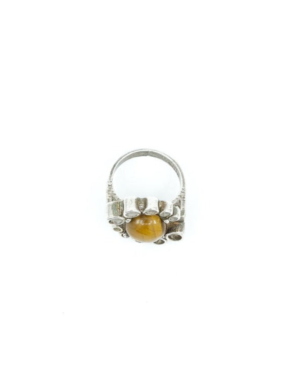 Sterling Silver Tiger's Eye Ring Jewelry arcadeshops.com