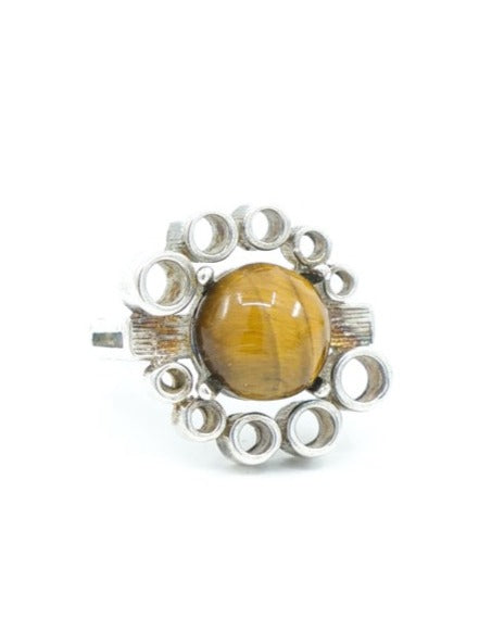 Sterling Silver Tiger's Eye Ring Jewelry arcadeshops.com