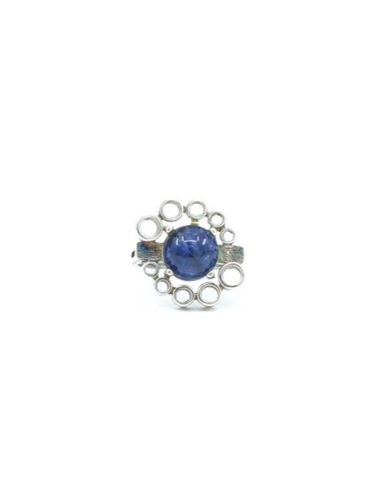 Sterling Silver Lapis Stone Ring Jewelry arcadeshops.com