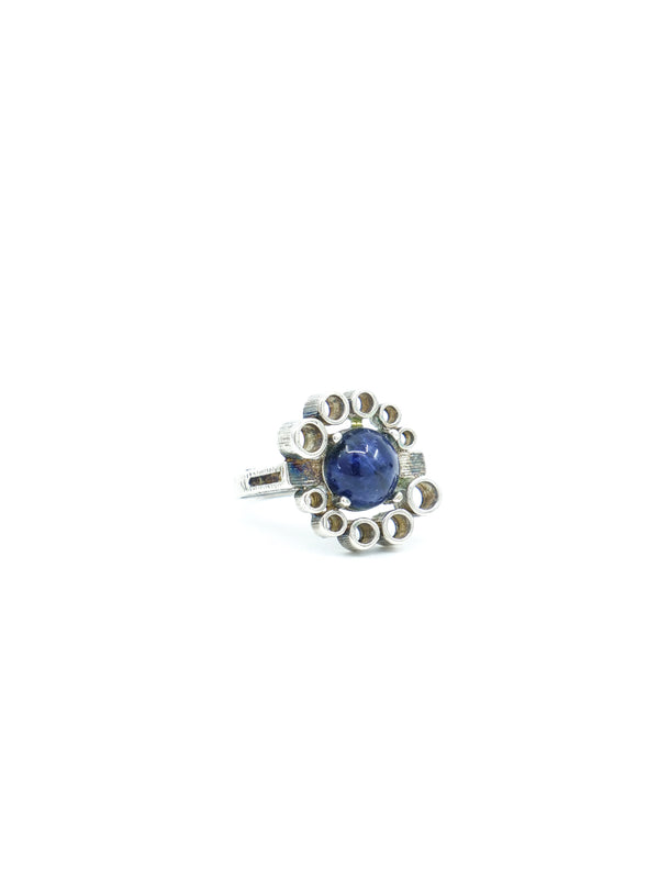 Sterling Silver Lapis Stone Ring Jewelry arcadeshops.com