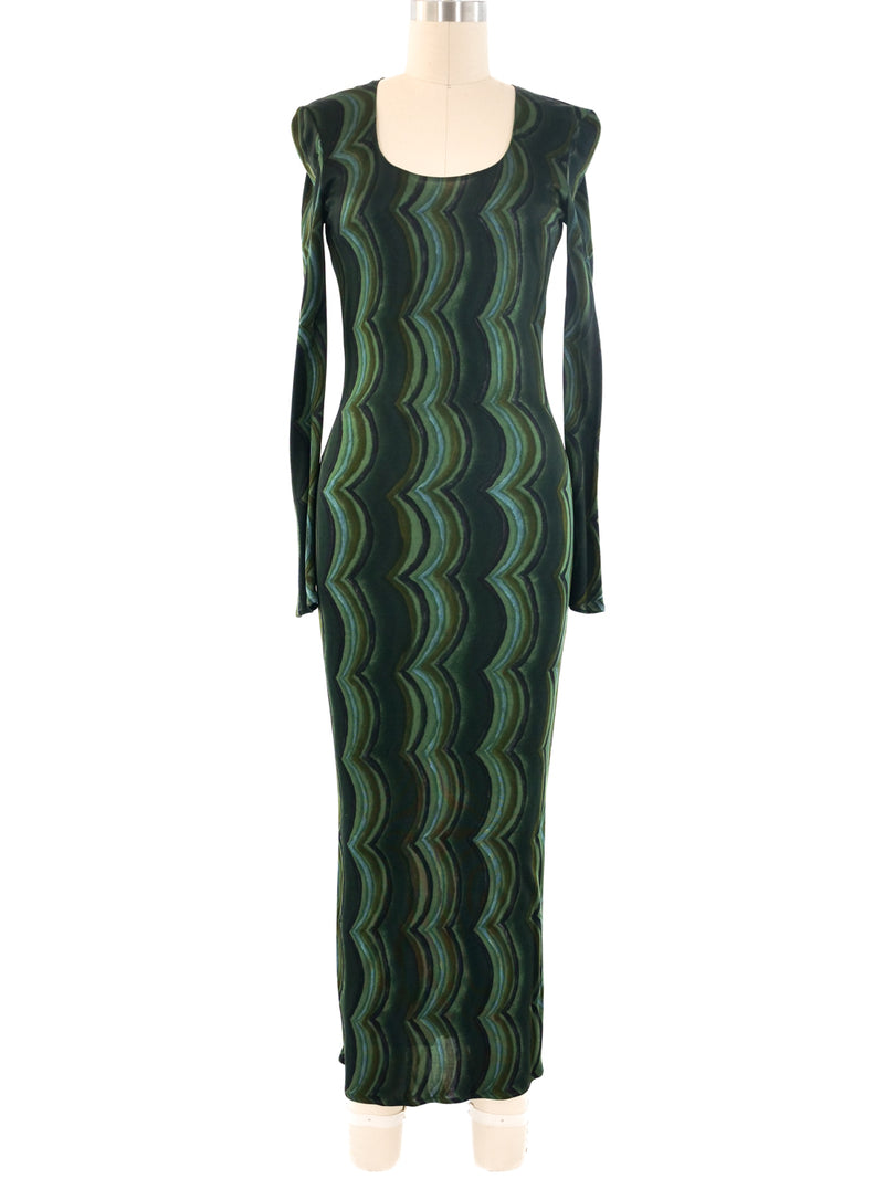 Versace Istante Printed Jersey Dress Dress arcadeshops.com