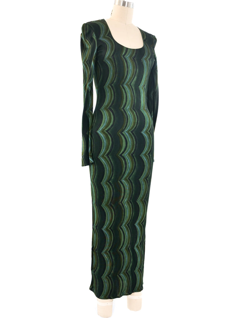 Versace Istante Printed Jersey Dress Dress arcadeshops.com
