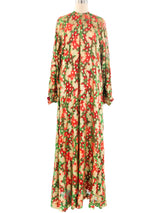 Metallic Floral Gown Dress arcadeshops.com