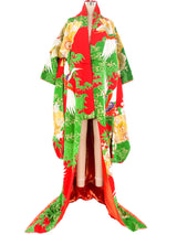 Heavily Embroidered Wedding Kimono Outerwear arcadeshops.com