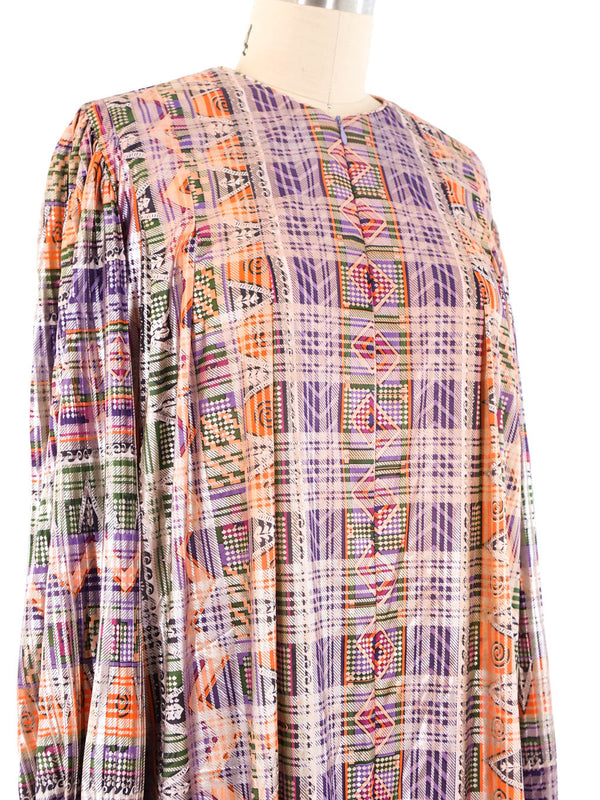 Metallic Printed Caftan Dress arcadeshops.com
