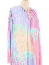 Mary McFadden Plisse Pleated Pastel Caftan Dress arcadeshops.com