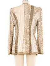 Jeanne Marc Metallic Ruched Jacket Jacket arcadeshops.com