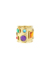 Goldtone Jeweled Bangle Jewelry arcadeshops.com