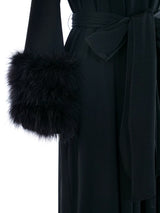 Lilli Diamond Marabou Feather Trimmed Maxi Dress Dress arcadeshops.com