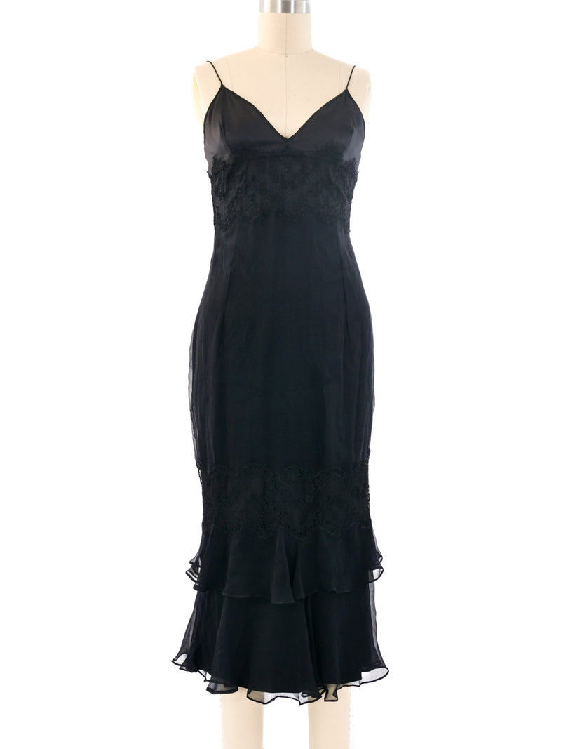 Dolce and Gabbana Lace Trimmed Slip Dress Dress arcadeshops.com