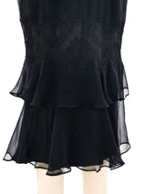 Dolce and Gabbana Lace Trimmed Slip Dress Dress arcadeshops.com