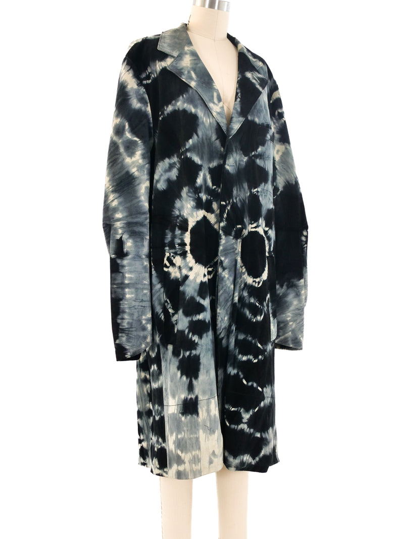 Ann Demeulemeester Tie Dye Suede Coat Outerwear arcadeshops.com