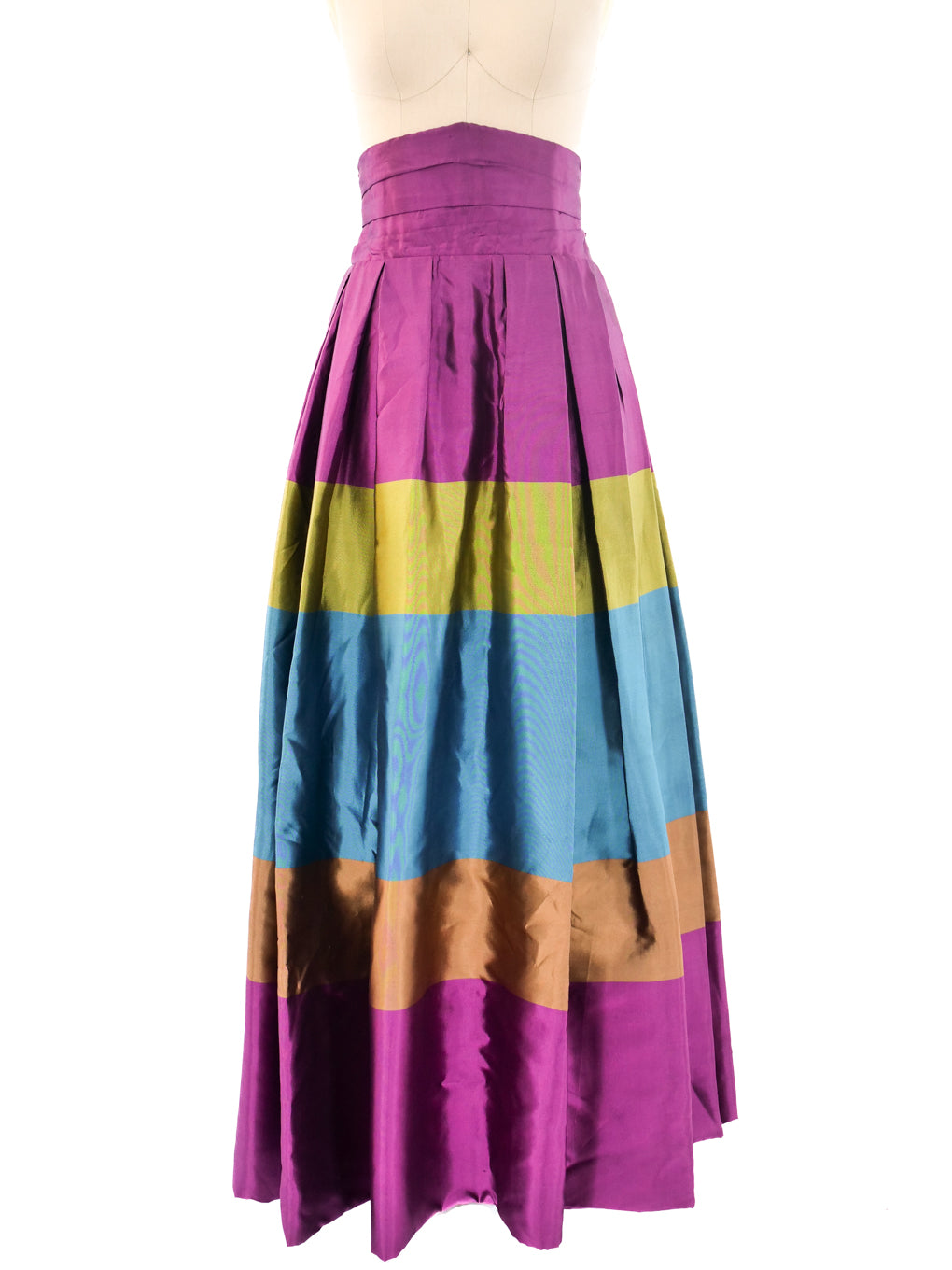 Striped Satin Ball Skirt