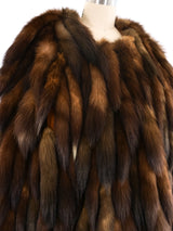 Adrienne Landau Fox Tail Fur Coat Outerwear arcadeshops.com