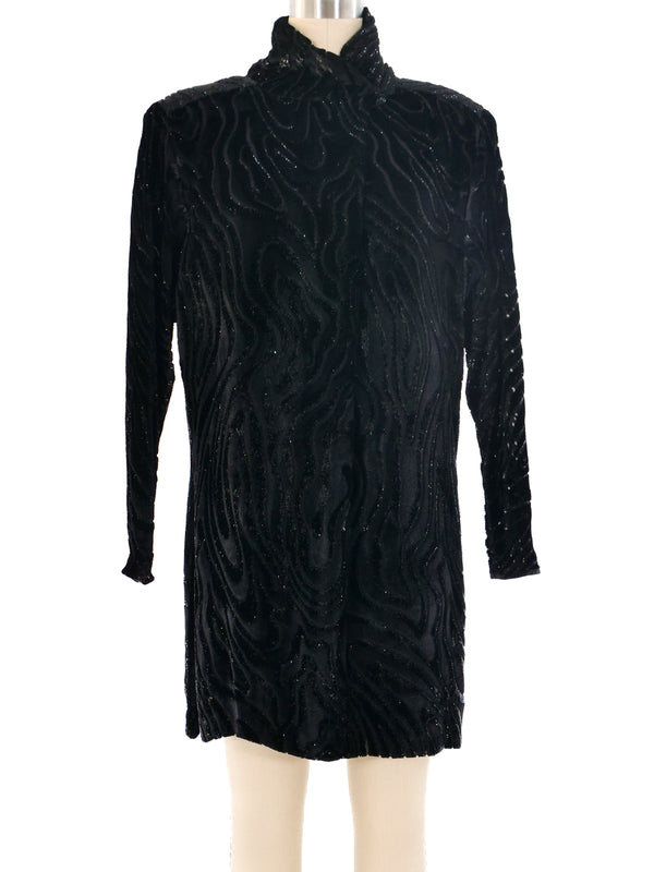 Janice Wainwright Velvet Burnout Dress Dress arcadeshops.com
