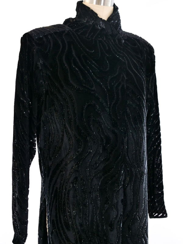 Janice Wainwright Velvet Burnout Dress Dress arcadeshops.com