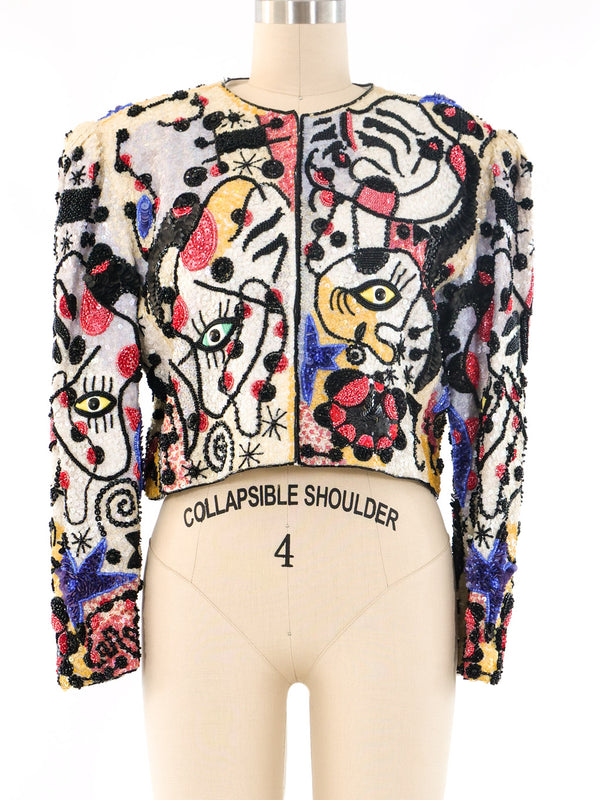 Kandinsky Inspired Sequin Jacket Jacket arcadeshops.com