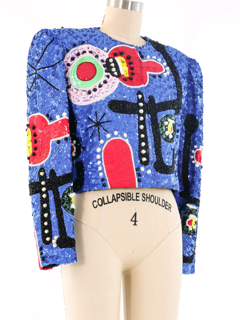 Miro Inspired Sequin Jacket Jacket arcadeshops.com