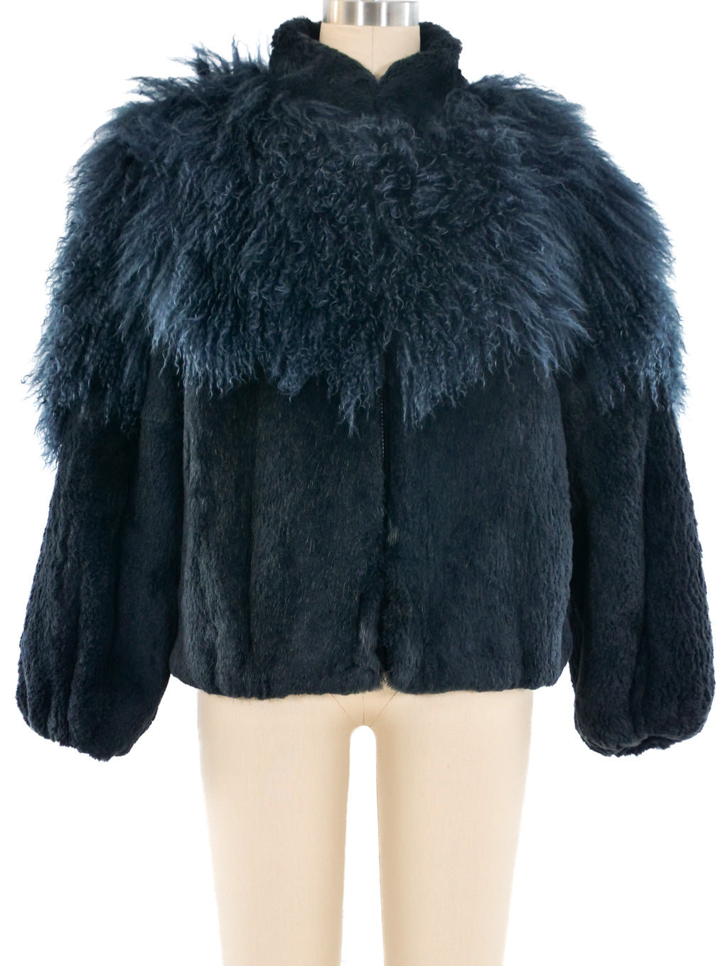 Cropped Sheared Fur Coat