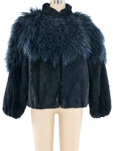 Cropped Sheared Fur Coat Jacket arcadeshops.com