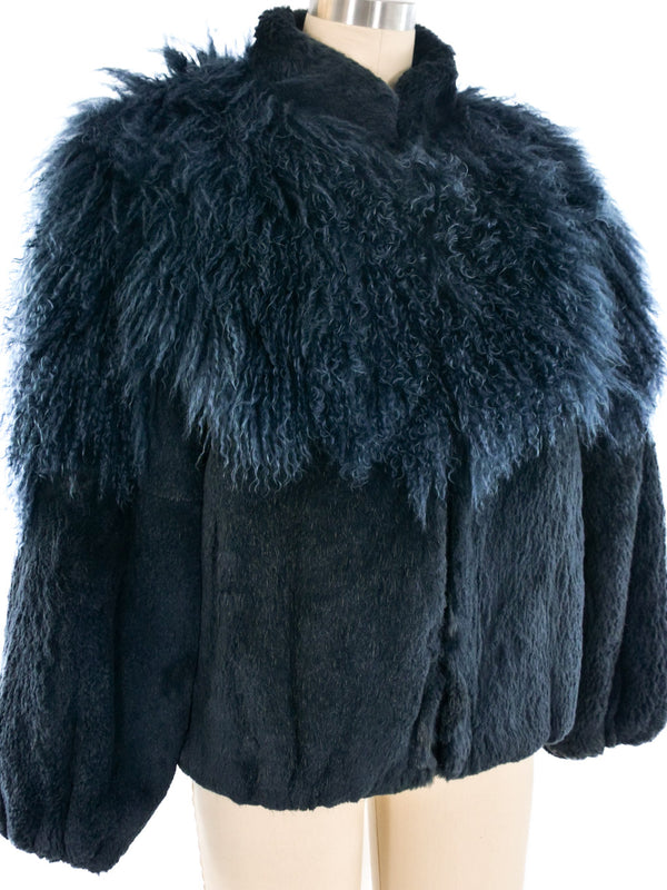 Cropped Sheared Fur Coat Jacket arcadeshops.com